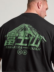 BadRhino Big & Tall Black Mountain Japanese T-Shirt - Image 5 of 7