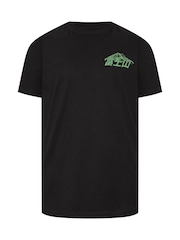 BadRhino Big & Tall Black Mountain Japanese T-Shirt - Image 6 of 7