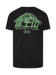 BadRhino Big & Tall Black Mountain Japanese T-Shirt - Image 7 of 7