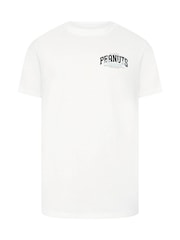 Weiß - Regulär - BadRhino Big & Tall Peanuts Baseball-T-Shirt - Bild 5 von 6