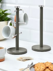 Swan Set of 3 Graphite Towel Pole and Mug - Image 1 of 7
