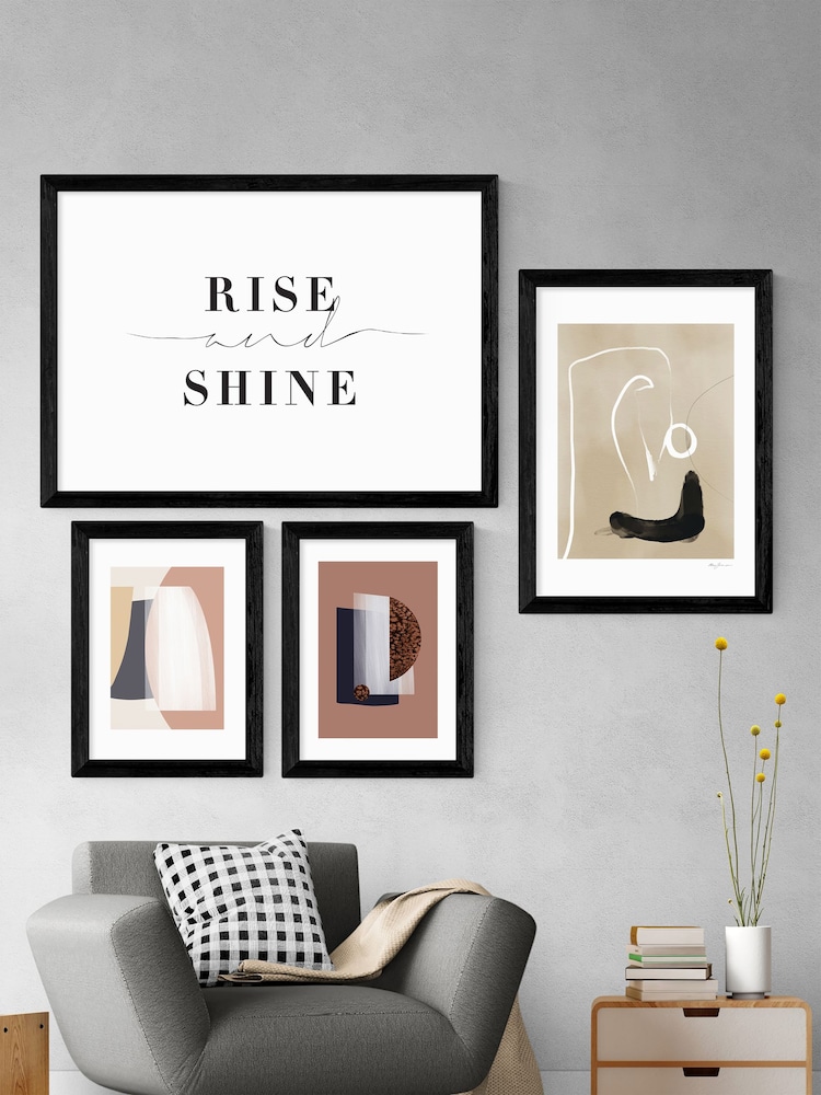 East End Prints Black Abstract VI Framed Print - Image 4 of 4