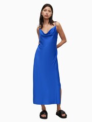 AllSaints Blue Hadley Dress - Image 4 of 6