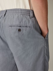 Blue Linen Blend Chino Shorts - Image 4 of 5