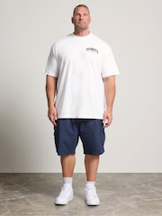 BadRhino Big & Tall White Long Peanuts Baseball T-Shirt - Image 2 of 4