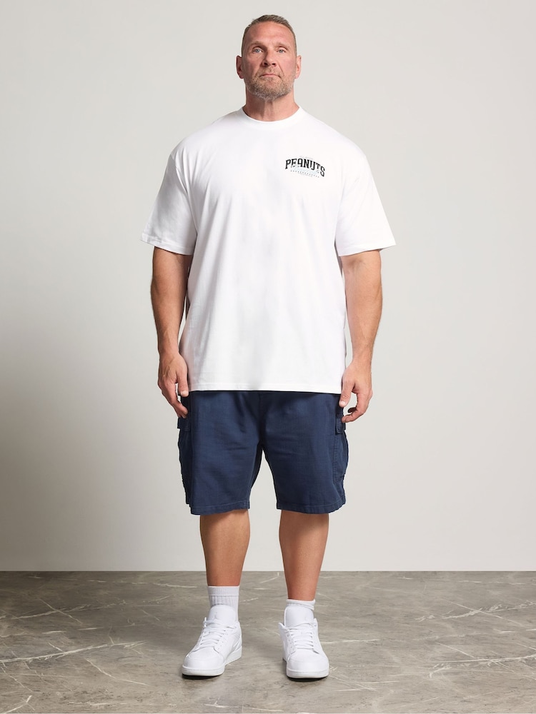 BadRhino Big & Tall White Long Peanuts Baseball T-Shirt - Image 2 of 4