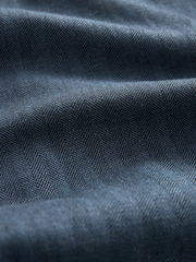 Blue Nova Fides Italian Linen Blend Herringbone Bomber Jacket - Image 12 of 12