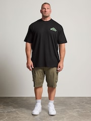 BadRhino Big & Tall Black Long Mountain Japanese T-Shirt - Image 2 of 5