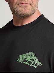 BadRhino Big & Tall Black Long Mountain Japanese T-Shirt - Image 4 of 5