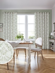 Laura Ashley Sage Green Parterre Made to Measure Curtains - Image 1 of 8