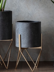 Gallery Home Grey Garden Hoven Metal Planter - Image 1 of 3