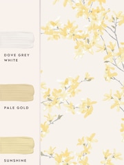 Laura Ashley Sunshine Forsythia 10M Wallpaper - Image 4 of 4