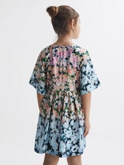 Multicolor - Vestido con mangas acampanadas y estampado floral Marnie de Reiss - Imagen 5 de 6