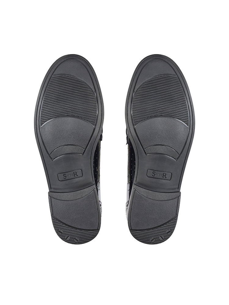 Start-Rite Sketch Slip On Black Patent Leather School Shoes Wide Fit - Image 5 of 5