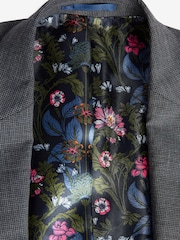 Grey Tailored Signature TG Di Fabio Wool Rich Puppytooth Suit Jacket - Image 8 of 11