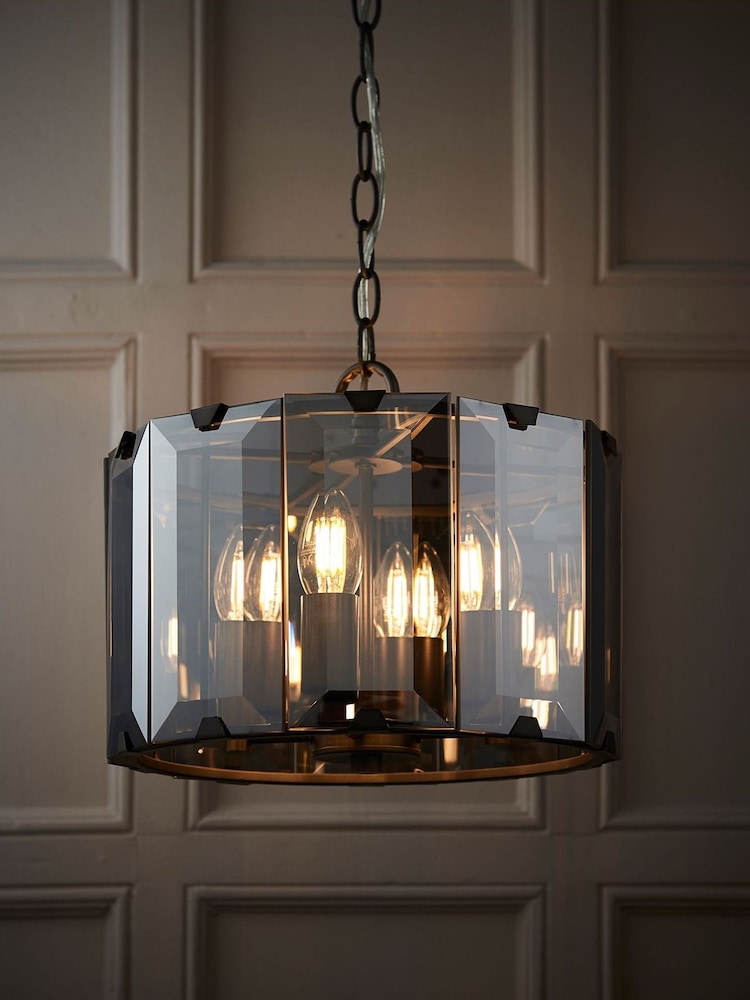 Gallery Home Grey George Ceiling Light Pendant - Image 1 of 7