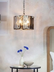 Gallery Home Grey George Ceiling Light Pendant - Image 2 of 7