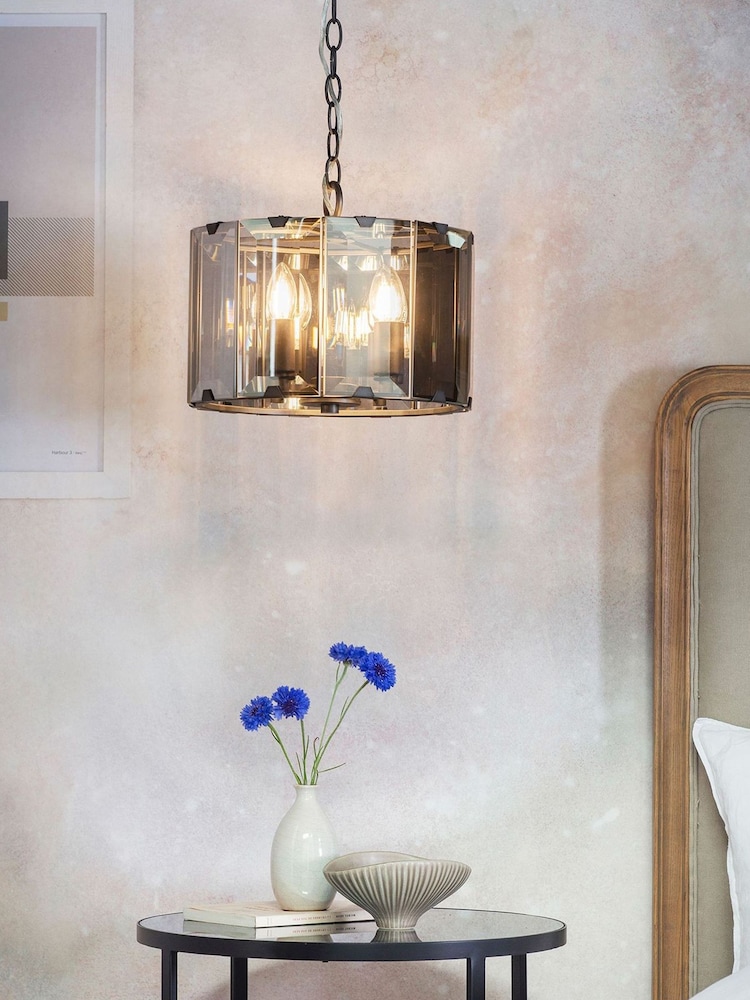 Gallery Home Grey George Ceiling Light Pendant - Image 2 of 7