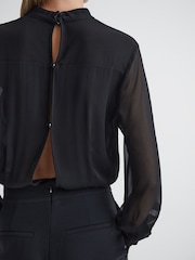 Mono largo ajustado con diseño transparente Magda de Reiss - Imagen 3 de 5