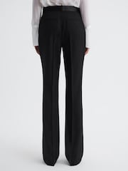 Reiss Black Alia Flared Satin Waistband Suit Trousers - Image 5 of 5