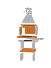 Callow Brown Garden Mediterrani Masonry Charcoal BBQ - Image 3 of 3