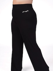 Pineapple Black Viscose Jersey Joggers - Image 2 of 4