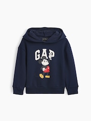 Gap Navy Disney Mickey Mouse Relaxed Logo Hoodie (6mths-5yrs) - Image 1 of 3