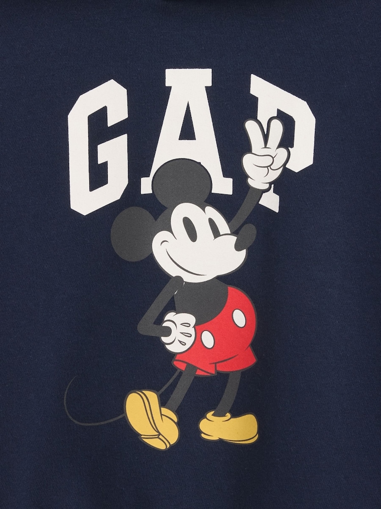 Gap Navy Disney Mickey Mouse Relaxed Logo Hoodie (6mths-5yrs) - Image 3 of 3