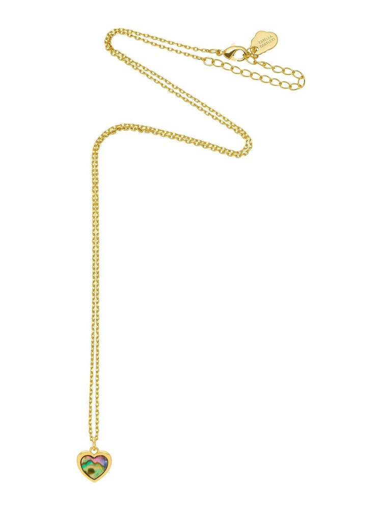 Estella Bartlett Gold Tone Abalone Heart Necklace - Image 2 of 4