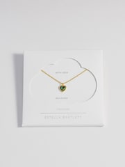 Estella Bartlett Gold Tone Abalone Heart Necklace - Image 4 of 4