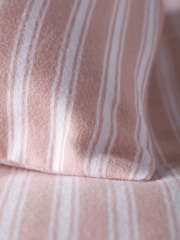 Secret Linen Store Blush Pink Fred Stripe Brushed Pillowcase - Image 1 of 2