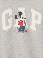 Grå - Gap Disney Mickey Mouse Relaxed Logo Huvtröja (6mån–5år) - Bild 3 av 3