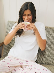 Conjunto de pijama largo con estampado de matcha natural de Urban Threads - Imagen 3 de 4