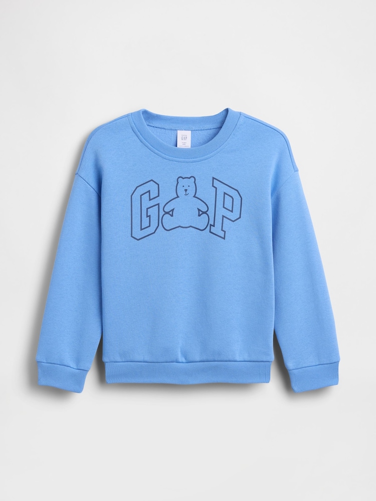 Zils - Gap Brannan Bear Logo sporta krekls (6mēn.–5gadi) - Attēls 1 no 3
