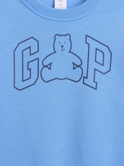 Zils - Gap Brannan Bear Logo sporta krekls (6mēn.–5gadi) - Attēls 3 no 3