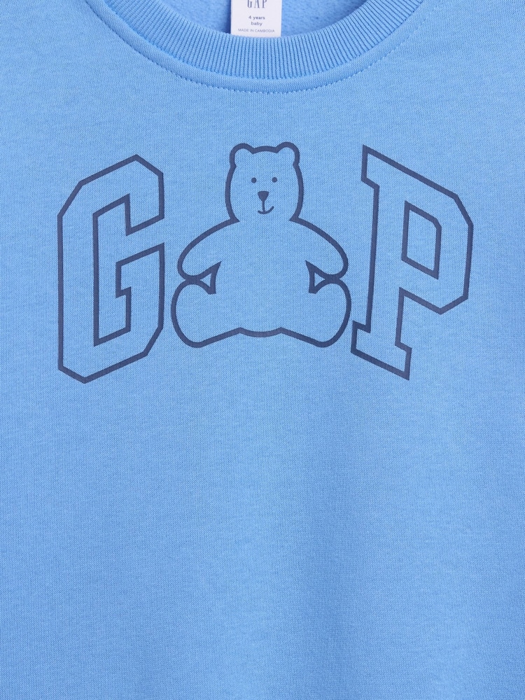 Zils - Gap Brannan Bear Logo sporta krekls (6mēn.–5gadi) - Attēls 3 no 3