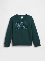 Zielony - Bluza Gap Brannan Bear z logo (6 mies. – 5 lat) - Obraz 1 z 3