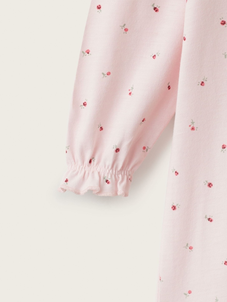 قميص نوم بطبعة مورّدة Ines من The White Company - صورة 4 من 4