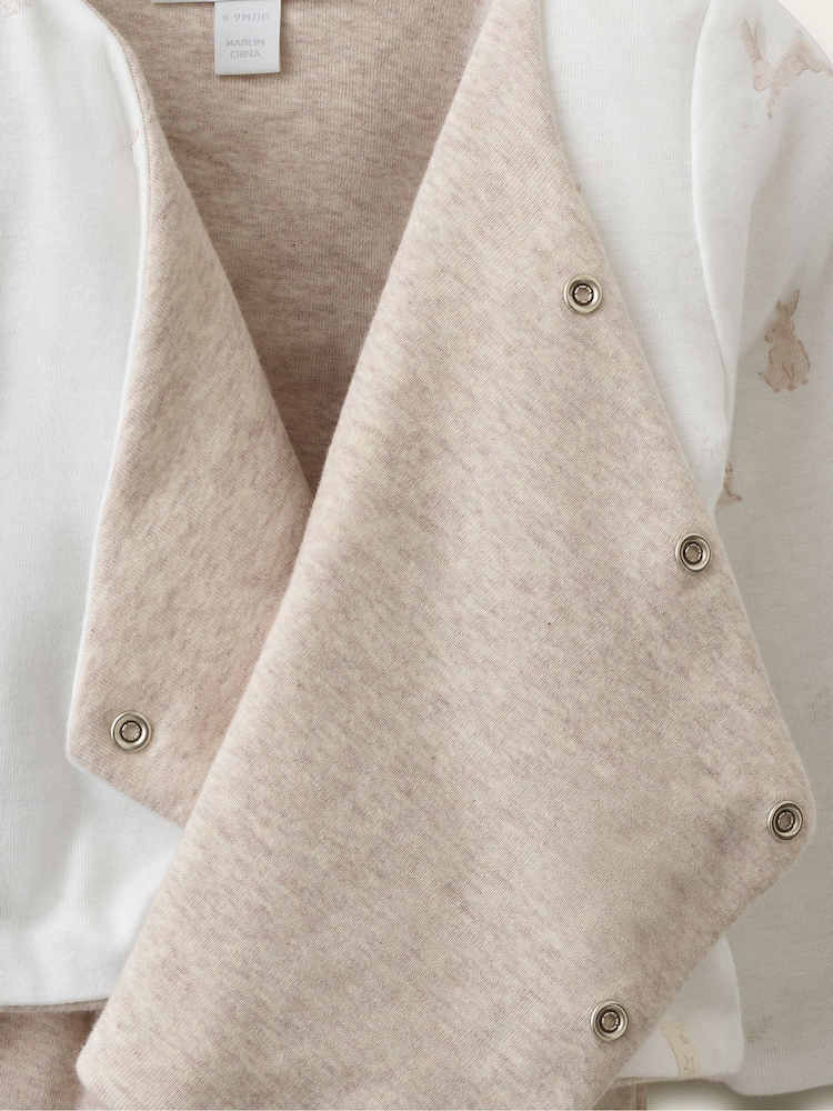 The White Company Oyuncaq Dovşan Gödəkçə və leqqins Dəst - 4şəkildən 4 şəkil
