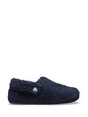 Crocs Blue Classic Kids Cozzzy Slippers - Image 1 of 5