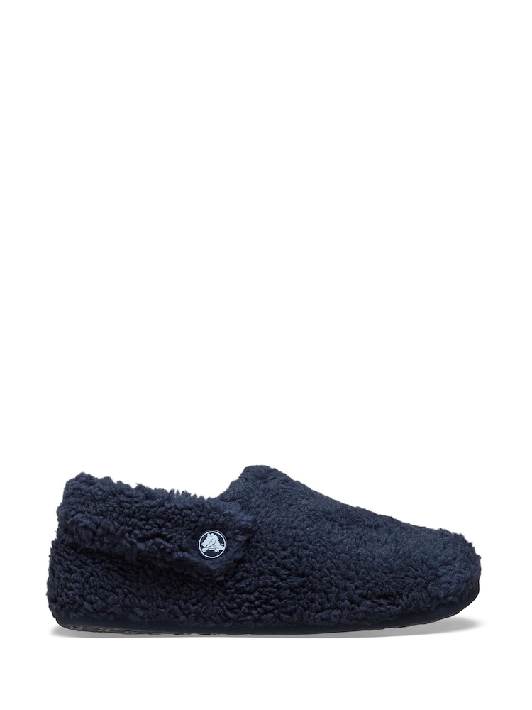 Crocs Blue Classic Kids Cozzzy Slippers - Image 1 of 5 Crocs Blue Classic Kids Cozzzy Slippers - Image 1 of 5