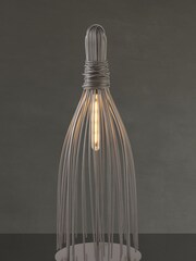 Searchlight Grey Boulder Table Lamp - Image 1 of 3