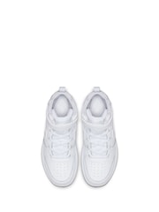Nike White Junior Court Borough Mid Trainers - Image 6 of 7