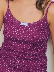 Urban Threads Urban Threads Pink Ditsy Flower Print Cami Long Pyjamas Set - Պատկեր 4 4-ից