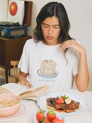 Urban Threads Urban Threads Blue Pancake Print Long Pyjamas Set - Larawan 2 ng 4