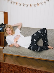 Ensemble pyjama long Urban Threads Urban Threads Halloween Lazy Bones noir - Image 4 de 4