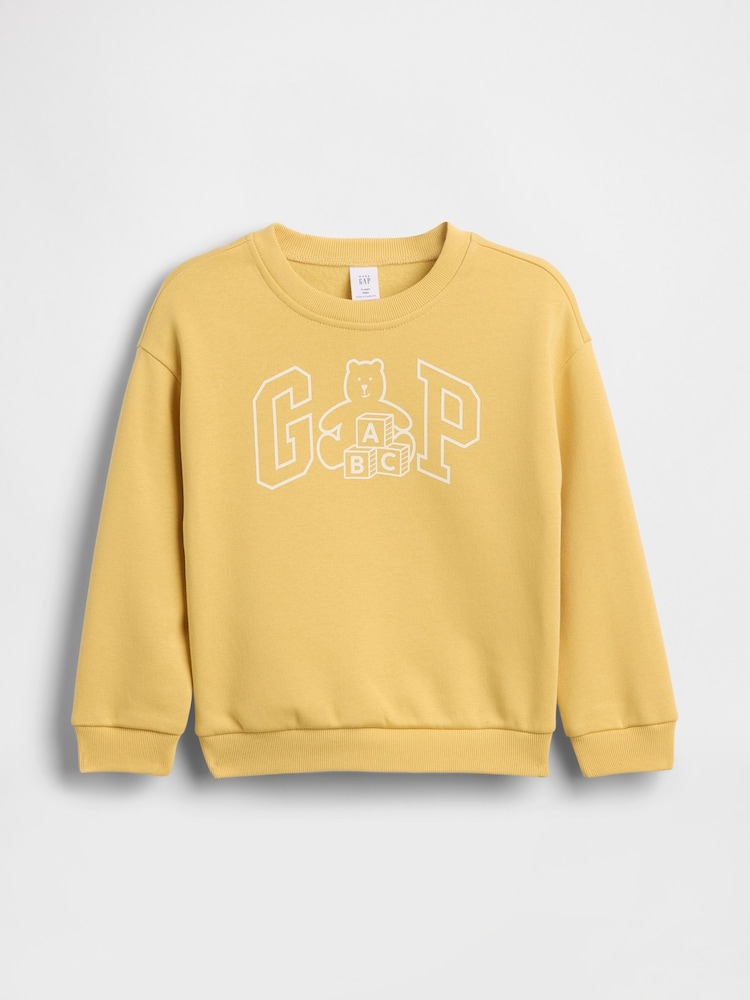 Brūna krāsa - Gap Brannan Bear Logo sporta krekls (6mēn.–5gadi) - Attēls 1 no 3