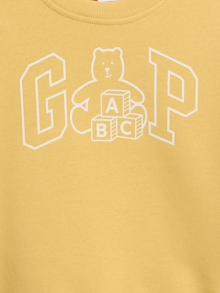 Brūna krāsa - Gap Brannan Bear Logo sporta krekls (6mēn.–5gadi) - Attēls 3 no 3