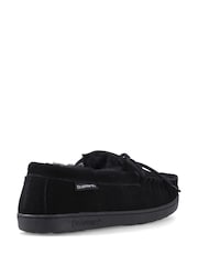 Bearpaw Black Moc II Suede Slippers - Image 3 of 4