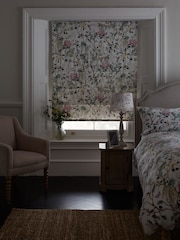 Natural Ready Made Blackout Roman Blind Floral Reflection - Image 1 of 8